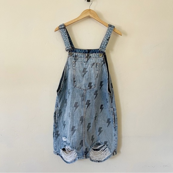 One Teaspoon Blue Lightning Pini Denim Dress - Picture 5 of 10